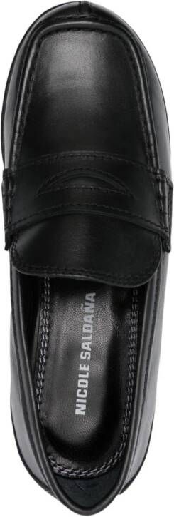 Nicole Saldaña Annie 60mm platform loafers Black