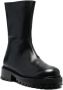 Nicole Saldaña zip-up leather boots Black - Thumbnail 2