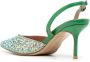 NICOLI crystal-embellished 60mm pumps Green - Thumbnail 3