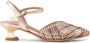 NICOLI crystal-embellished leather sandals Gold - Thumbnail 2