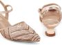 NICOLI crystal-embellished leather sandals Gold - Thumbnail 4
