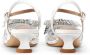 NICOLI Du crystal bow-embellished sandals White - Thumbnail 3