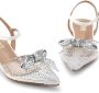 NICOLI Du crystal bow-embellished sandals White - Thumbnail 4