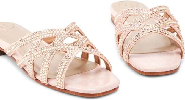 NICOLI embellished flat sandals Pink