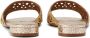 NICOLI Esmee crystal-embellished leather sandals Gold - Thumbnail 3