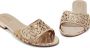NICOLI Esmee crystal-embellished leather sandals Gold - Thumbnail 4