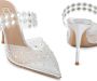 NICOLI Farrow crystal-embellished leather sandals Silver - Thumbnail 4
