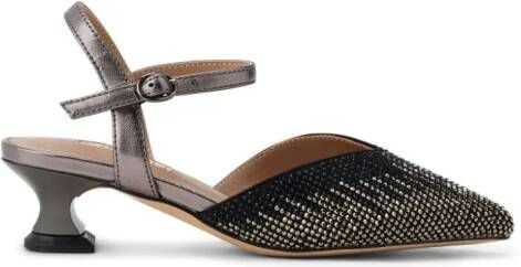 NICOLI Josias crystal-embellished sandals Grey