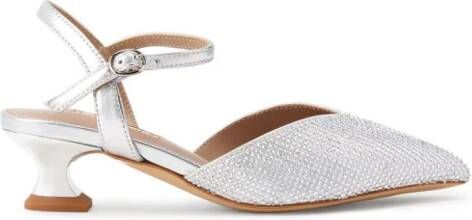 NICOLI Josias crystal-embellished sandals Silver