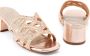NICOLI Lidia crystal-embellished leather sandals Metallic - Thumbnail 4