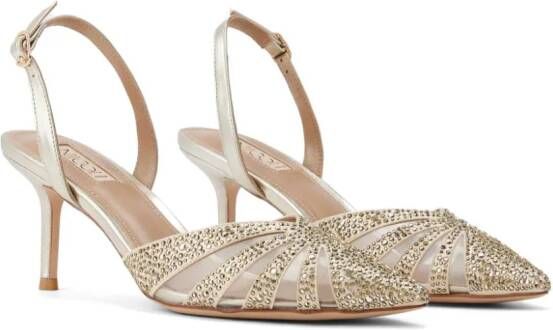 NICOLI Melissa crystal-embellished sandals Gold