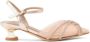 NICOLI Wynter crystal-embellished leather sandals Neutrals - Thumbnail 2
