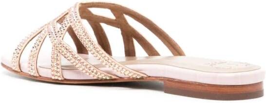 NICOLI Zuri crystal-embellished sandals Pink