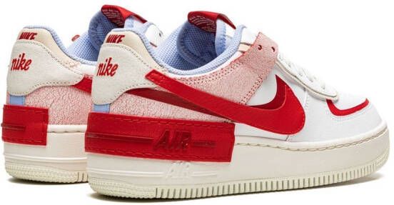 Nike Air Force 1 Low Shadow "Red Cracked Leather" sneakers White