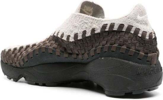 Nike Air Footscape Woven asymmetric sneakers Brown