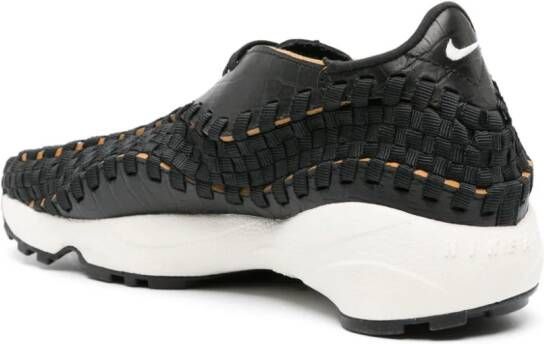 Nike Air Footscape Woven leather sneakers Black