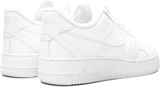 Nike Air Force 1 '07 LV8 "Misplaced Swoosh Triple White" sneakers