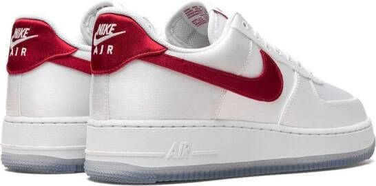 Nike Air Force 1 Low '07 "Satin White Varsity Red" sneakers