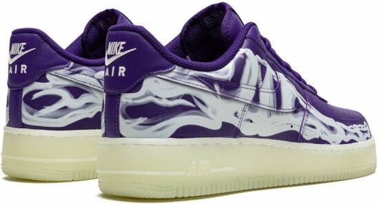 Nike Air Force 1 Low '07 QS "Purple Skeleton Halloween" sneakers