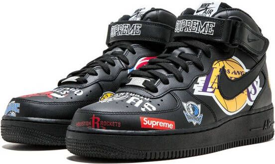 Nike x Supreme x NBA Air Force 1 Mid '07 sneakers Black