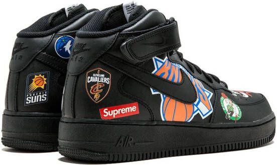Nike x Supreme x NBA Air Force 1 Mid '07 sneakers Black