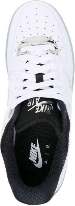 Nike Air Force 1 mid-top sneakers 100 WHITE-WHITE-METALLIC SILVER