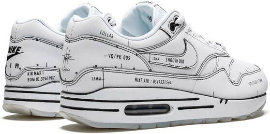 Nike Air Max 1 "Sketch Schematic" sneakers White