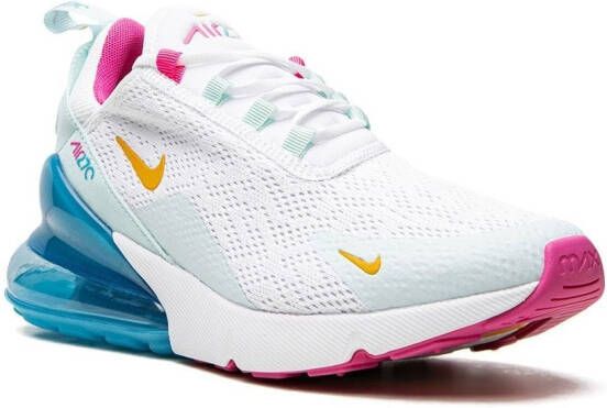Nike Air Max 270 "White University Gold Laser Fuchsia" sneakers