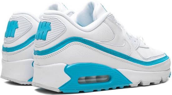 Nike x Undefeated Air Max 90 "White Blue Fury" sneakers