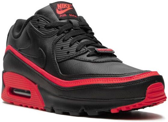 Nike x Undefeated Air Max 90 Black Red" sneakers