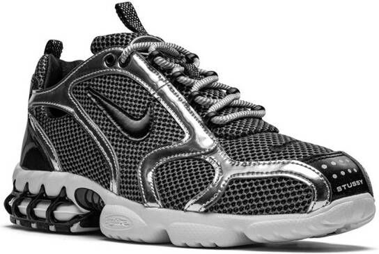 Nike x Stüssy Air Zoom Spiridon Caged "Pure Platinum" sneakers Grey