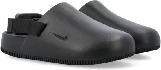 Nike Calm logo-debossed slippers Black