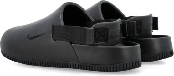 Nike Calm logo-debossed slippers Black
