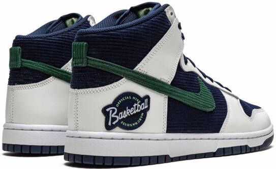 Nike Dunk High PRM EMB "College Navy Noble Green" sneakers Blue