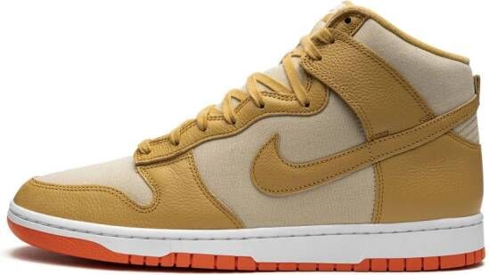 Nike Dunk High "Gold Canvas" sneakers
