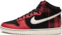 Nike Dunk High "Plaid Black Red" sneakers - Thumbnail 5