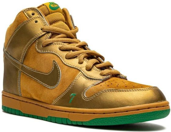 Nike Dunk High Pro SB "Lucky 7S" sneakers Gold