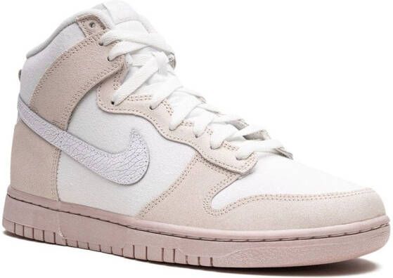 Nike Dunk High Retro PRM "Cracked Leather Swoosh" sneakers Pink