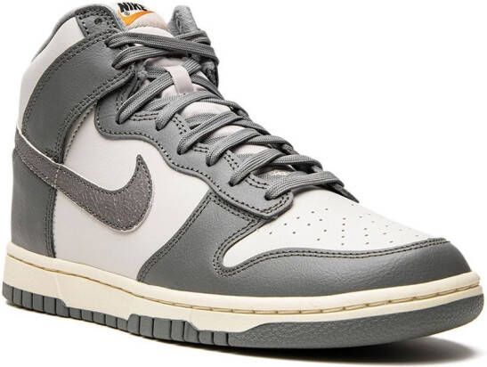 Nike Dunk High "Light Bone Tumbled Grey" sneakers