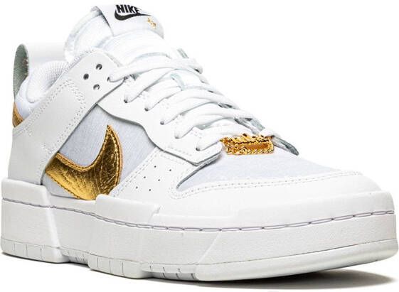 Nike Dunk Low Disrupt "White Metallic Gold" sneakers