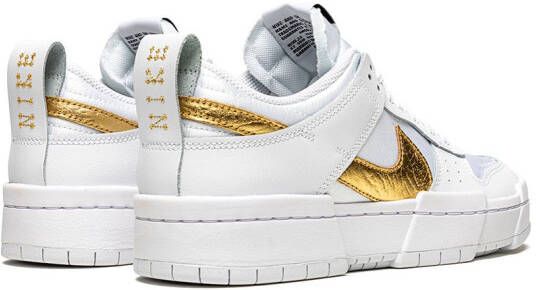 Nike Dunk Low Disrupt "White Metallic Gold" sneakers