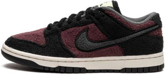 Nike Dunk Low "Fleece Pack Burgundy Crush" sneakers Black