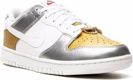 Nike Dunk Low "Gold White Silver" sneakers