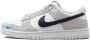 Nike Dunk Low "Mini Swoosh White Grey Navy Aqua" sneakers - Thumbnail 4