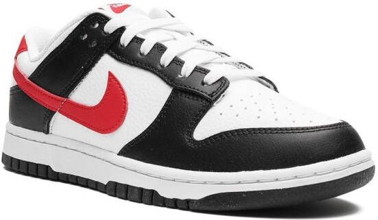 Nike Dunk Low Retro "Red Swoosh Panda" sneakers Black