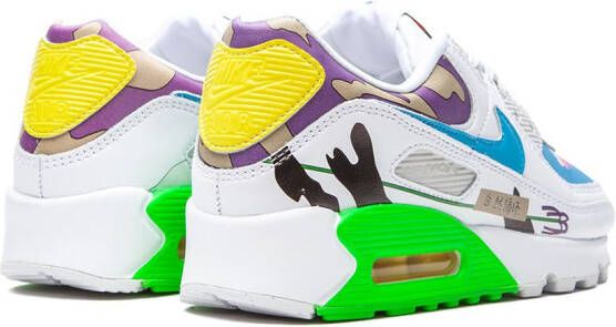Nike x Ruohan Wang Flyleather Air Max 90 QS sneakers White