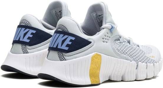 Nike Free Metcon 4 "Pure Platinum Grey Gold White" sneakers