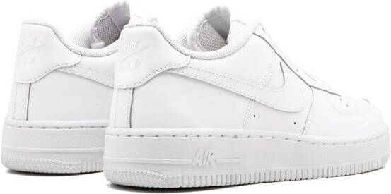 Nike Kids Air Force 1 "White On White" sneakers