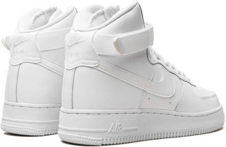 Nike Kids Air Force 1 High "Triple White" sneakers