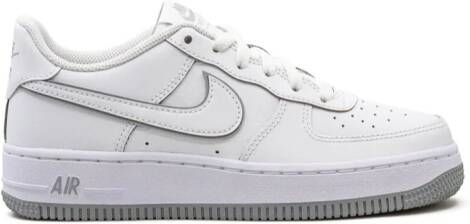 Nike Kids Air Force 1 Low "Coral Chalk Laser Orange" sneakers White